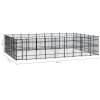 Outdoor Dog Kennel Steel 535.7 ft²