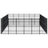 Outdoor Dog Kennel Steel 535.7 ft²