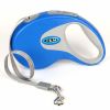 Retractable Pet Leash Automatic with Nylon Ribbon Cord Soft Hand Grip Extendable Traction Rope Break & Lock System