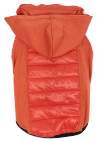 Pet Life 'Apex' Lightweight Hybrid 4-Season Stretch and Quick-Dry Dog Coat w/ Pop out Hood (Color: Red)