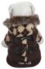 Designer Patterned Suede Argyle Sweater Pet Jacket